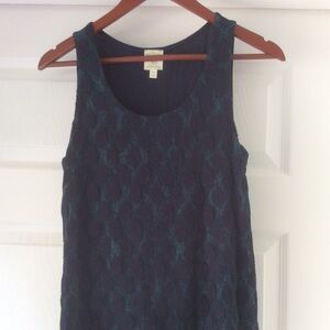 Anthro Lacey polka dotted tank